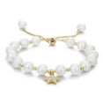 thumbnail image 1 of lureme Freshwater Cultured Pearl Bracelet for Women, Pearl Stretch Bracelet Pearl Cuff Bangle Pearl Sliding Bolo Bracelet (bl003554-4), 1 of 6