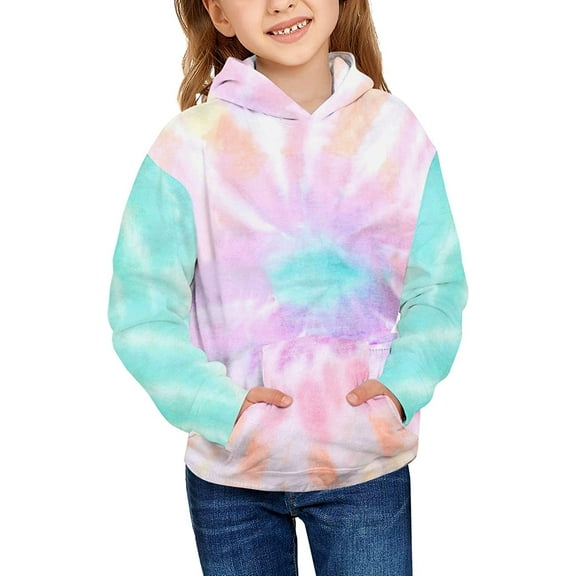 luvamia Girls Tie Dye Hoodie with Pocket, Sizes 4-13