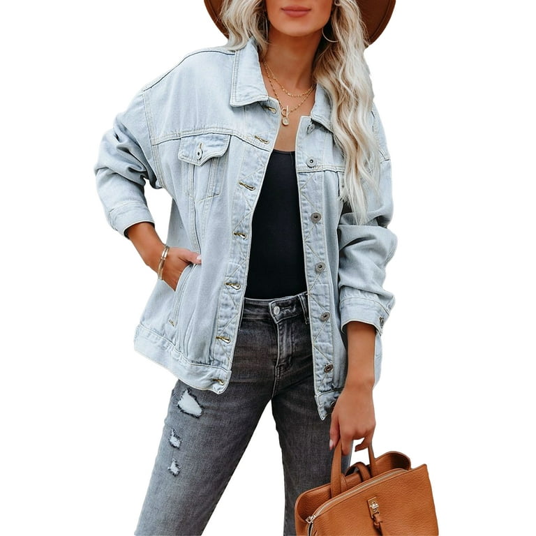 Oversized vintage jean jacket shop