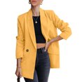 thumbnail image 1 of luvamia Women Long Sleeve Blazer Open Front Cardigan Jacket Fully Lining Work Office Blazer Size XL Fit Size 16 Size 18, 1 of 9
