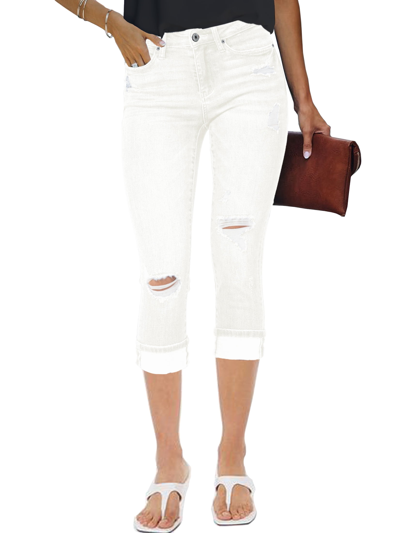 Arongyy Baggy Jeans Da Donna Strappati Destroyed Jeans Strappati E Rotti Leggings Lunghi E Dritti Da Donna Leggeri In Denim Sciancrato Pantaloni Baggy Boyfriend Nero Xxl 122539568
