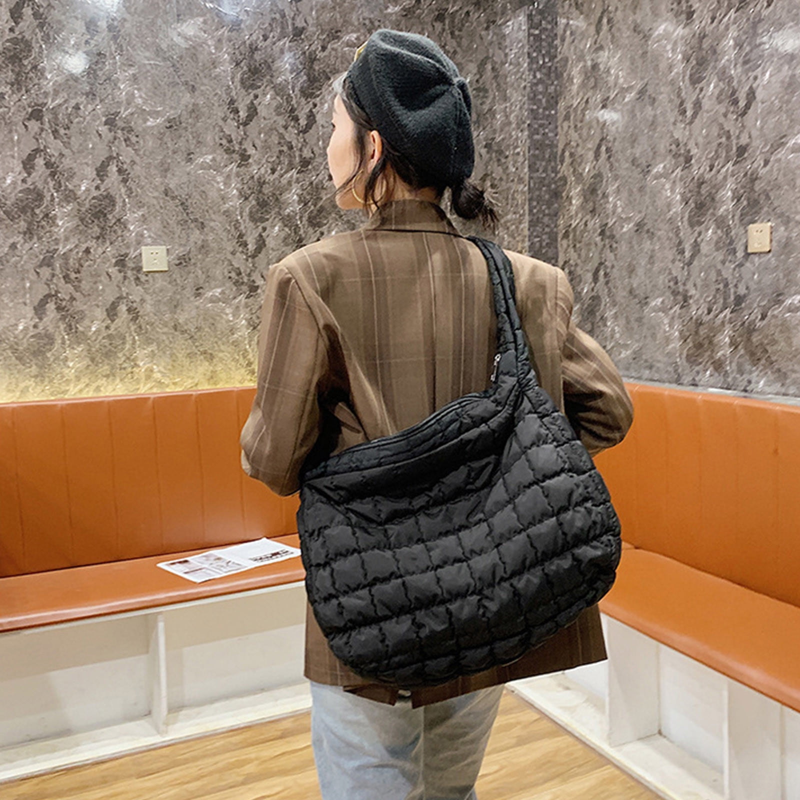 luxoti Women's Nylon Quilted Crossbody Bag, Black - Walmart.com luxoti Women's Nylon Quilted Crossbody Bag, Black - Walmart.com