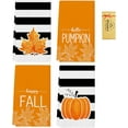 thumbnail image 1 of luyaa Thickened Fall Kitchen Towels 4 Pcs,18x26 Inch Autumn Gift Pumpkin Dish Towels, Fall Decorations for Home Kitchen Bathroom,Thanksgiving Fall Hand Towels, 1 of 6