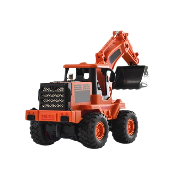 lwlmwt Mini Excavator Toy, Push & Go Friction Inertia Engineering Digger Truck, Sand Play Construction Vehicle, Birthday Gift for 3 4 5 6 Years Old Boys