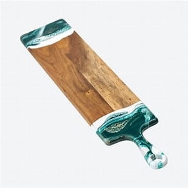lynn & liana designs Maple Baguette Emerald Jewel Charcuterie Board