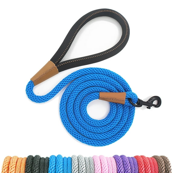 lynxking Dog Leash Snap Hook Leash 2FT x 1/2 inches Strong Braided Dog Rope for Small Medium Large Dogs