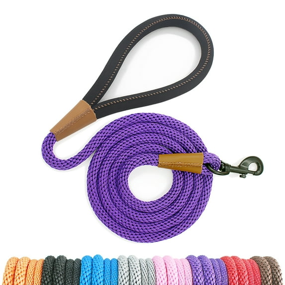 lynxking Dog Leash Snap Hook Leash 2FT x 1/2 inches Strong Braided Dog Rope for Small Medium Large Dogs