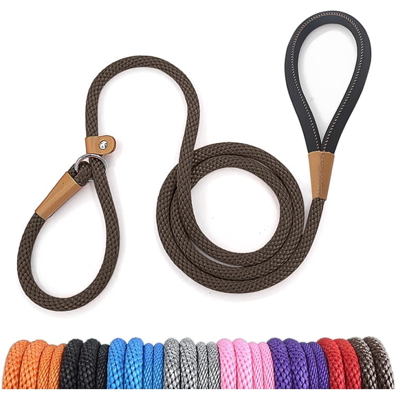 lynxking Slip Lead Dog Leash 6FT x 1/2 inches Strong Braided Dog Rope for Small Medium Large Dogs