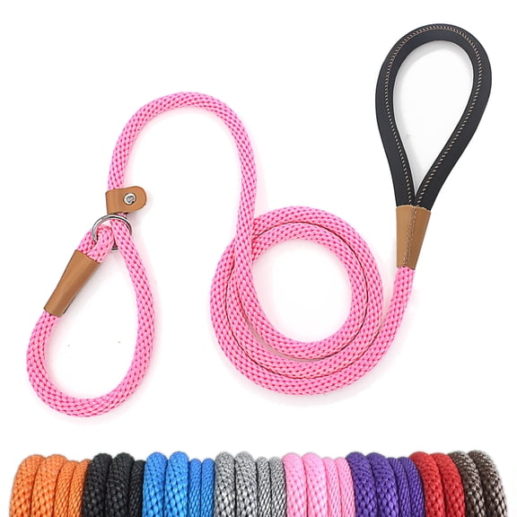 lynxking Slip Lead Dog Leash 6FT x 1/2 inches Strong Braided Dog Rope for Small Medium Large Dogs