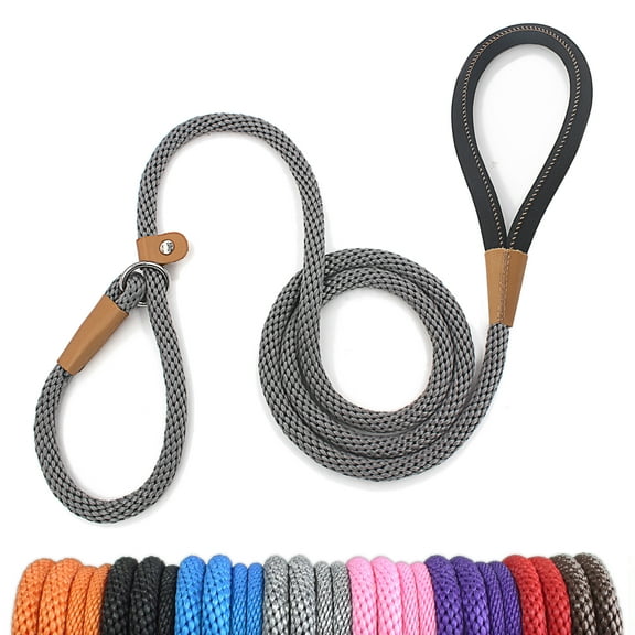 lynxking Slip Lead Dog Leash 6FT x 3/8 inches Strong Braided Dog Rope for Small Medium Large Dogs