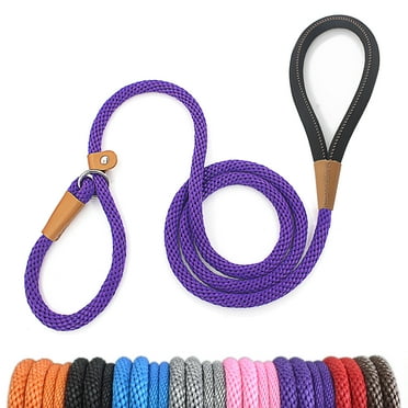 lynxking Slip Lead Dog Leash 6FT x 3/8 inches Strong Braided Dog Rope for Small Medium Large Dogs