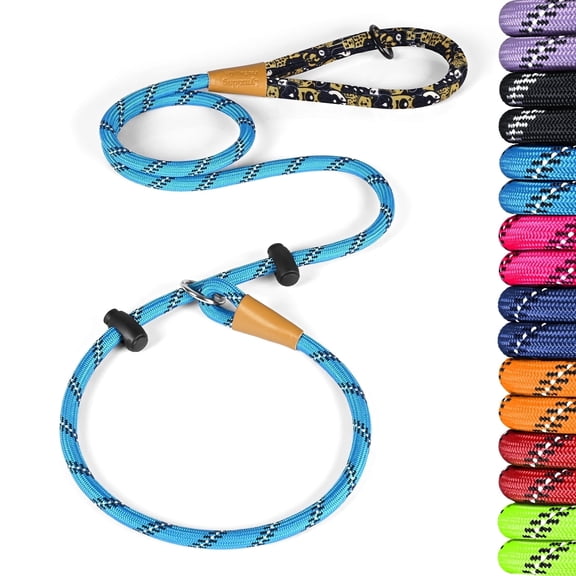lynxking Slip Lead Dog Leash Reflective, Heavy Duty Comfortable Strong Rope for Large Medium Small Dogs No Pull Pet Training