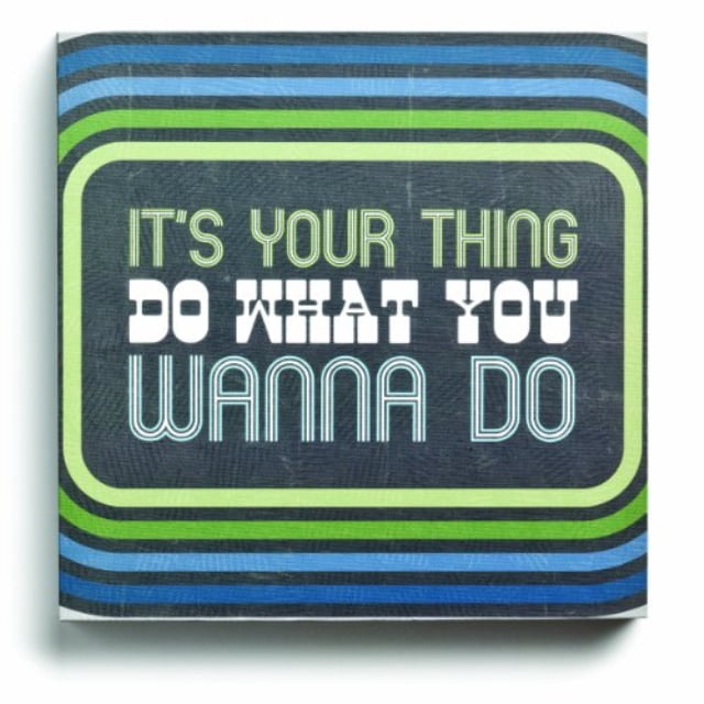 lyricology it's your thing box decorative sign - Walmart Business Supplies