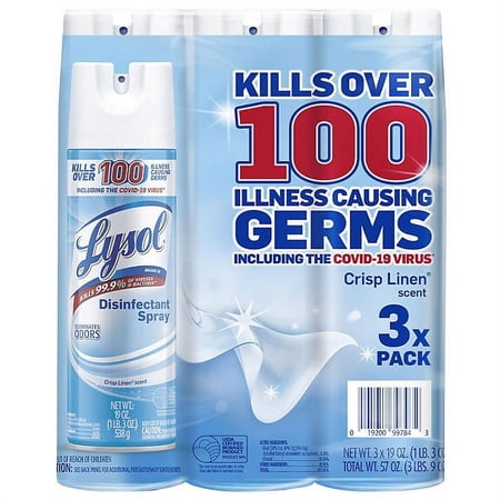 lysol disinfectant spray 3 pack