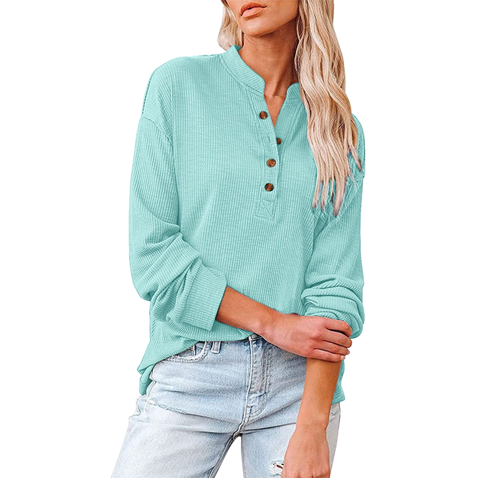 https://i5.walmartimages.com/seo/lystmrge-Womens-Shirt-Cotton-Womens-Workout-Tops-Loose-Fit-Long-Sleeve-Tee-Women-Long-Sleeve-Button-Down-V-Neck-Knit-Shirt-Stand-Collar-T-Shirt-Top_46fe1317-6bc9-4cae-af97-e6a7c05a60eb.9c3f3b548bca2d06a620317efa27f2ef.jpeg
