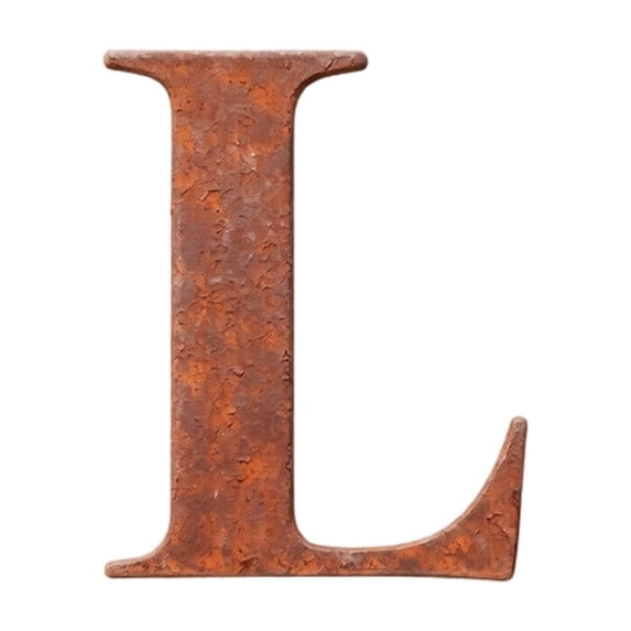 lzexuh Rustic Metal Rusty Alphabet Letters,Vintage Country Style Wall Decor,Home Living Room Decorative Sign Letter L