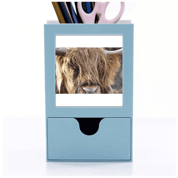 m Animal Buffalo Desk Supplies Organizer Pen Holder Card