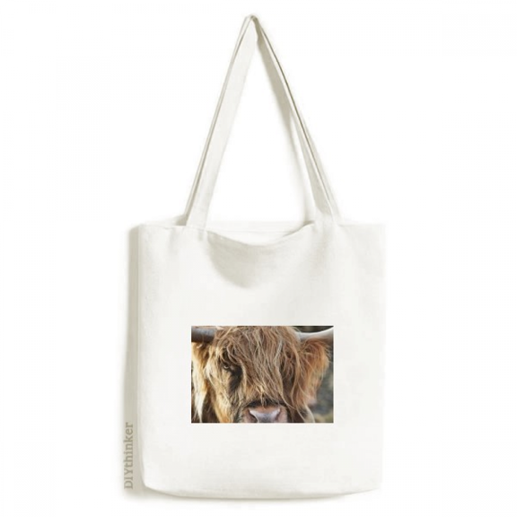 m Animal Buffalo Tote Canvas Bag Shopping Satchel Casual Handbag