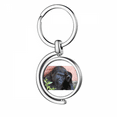 thumbnail image 1 of m Animal Chimpanzee Rotating Keychain Metal Keyring Holder, 1 of 2