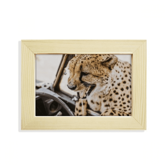 m Animal Leopard Desktop Decorate Photo Frame Picture Art Painting 5x7 inch