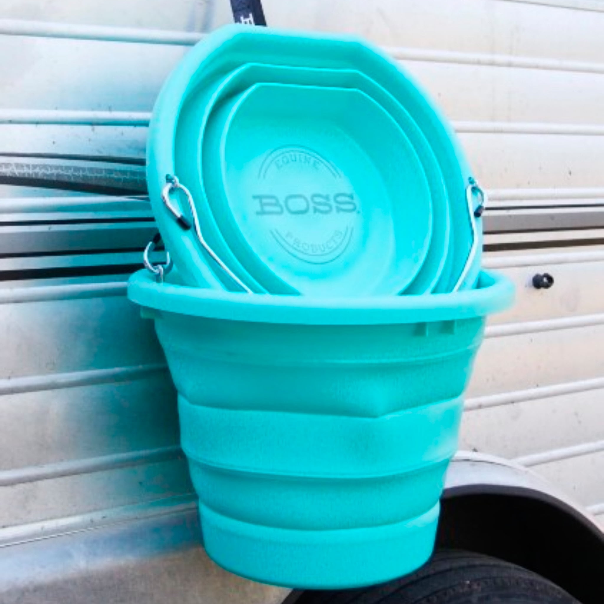Boss Equine Products Boss Bucket (Turquoise)