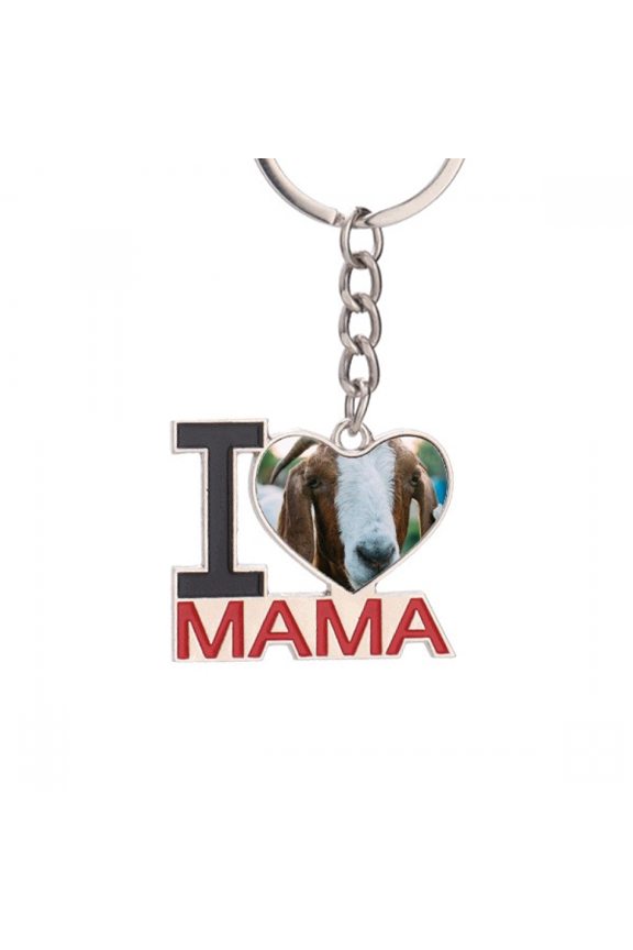 m Sheep Animal Photography Keychain Metal Keyring Holder Love MAMA Mother