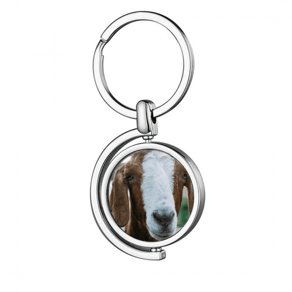 m Sheep Animal Photography Rotating Keychain Metal Keyring Holder