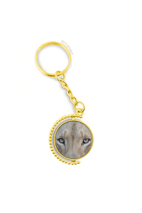 m animal white lion metal connector key chain accessory en keyholder