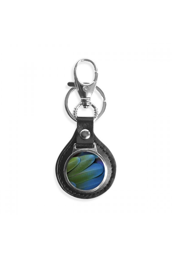 m bird feather key link chain keyholder finder hook metal