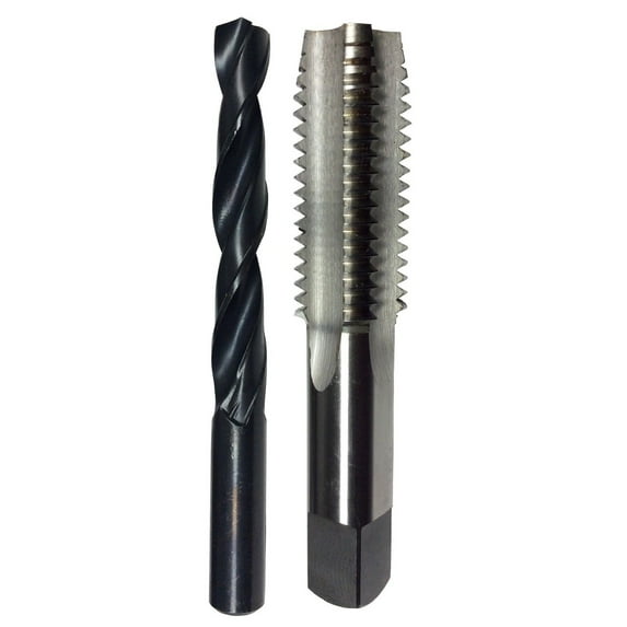 m8 X 1.25 High Speed Steel Plug Tap and 6.75mm High Speed Steel Drill Bit