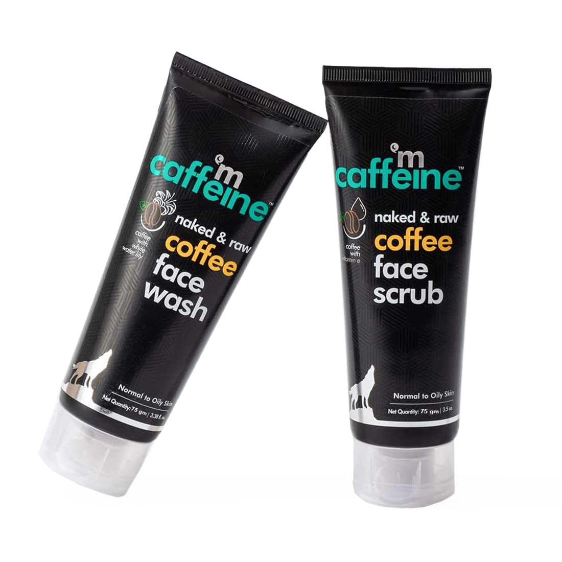 mCaffeine Coffee Skin Care Face Wash and Scrub Combo Pack, 2 Count