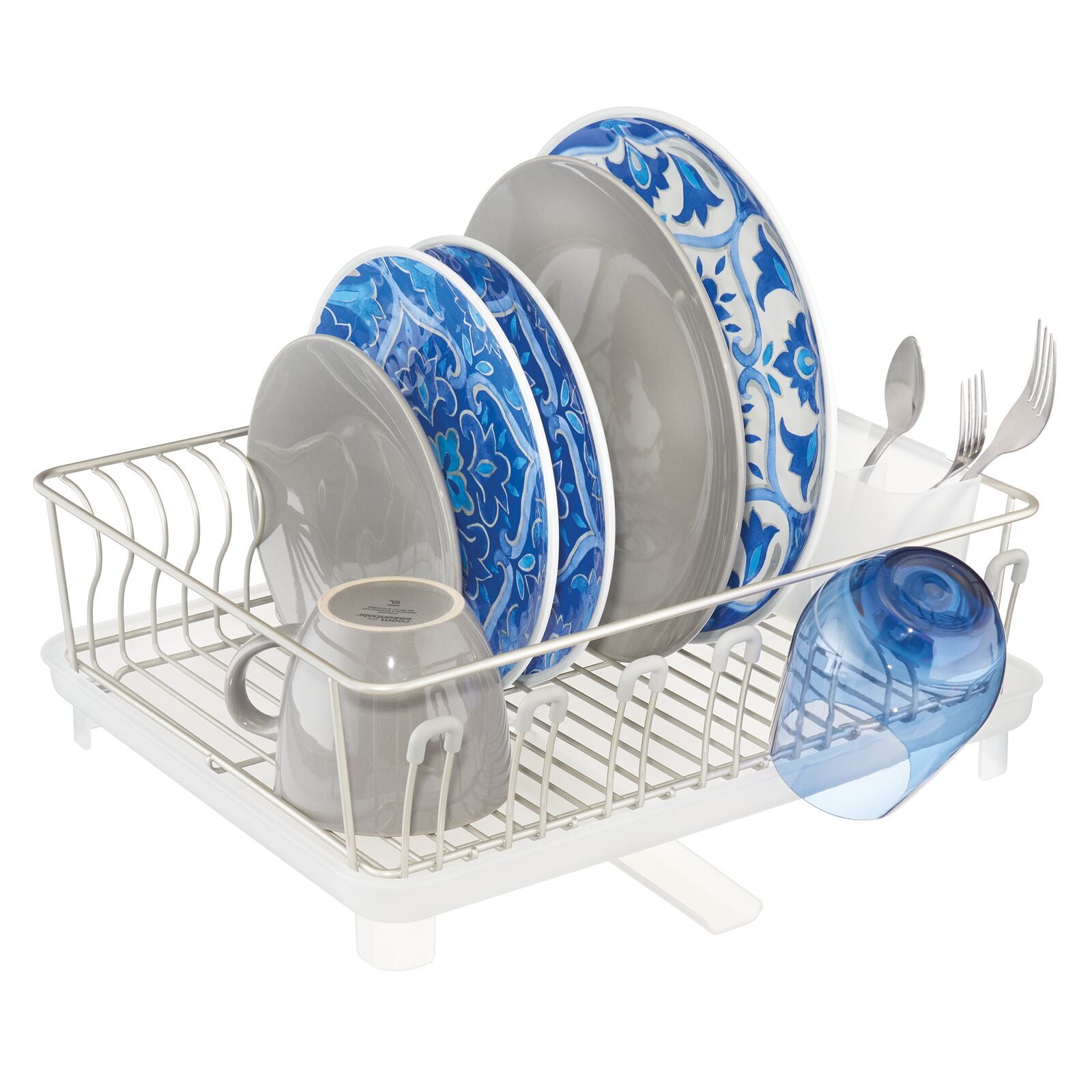 Buy Wholesale QI003574 Stainless Steel Dish Rack with Plastic