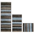 thumbnail image 1 of mDesign Assorted Microfiber Stripe Bath Rug for Tub/Shower, Set of 3, Mocha/Gray, 1 of 8