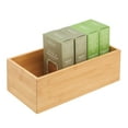 thumbnail image 1 of mDesign Bamboo Kitchen Organizer Storage Bin - Natural, 1 of 8