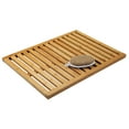 mDesign Bamboo NonSlip Indoor/Outdoor Spa Bath and Shower Mat