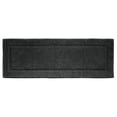 thumbnail image 1 of mDesign Bathroom 100% Cotton Rectangular Rug, Long Runner, 60" x 21", Black, 1 of 7