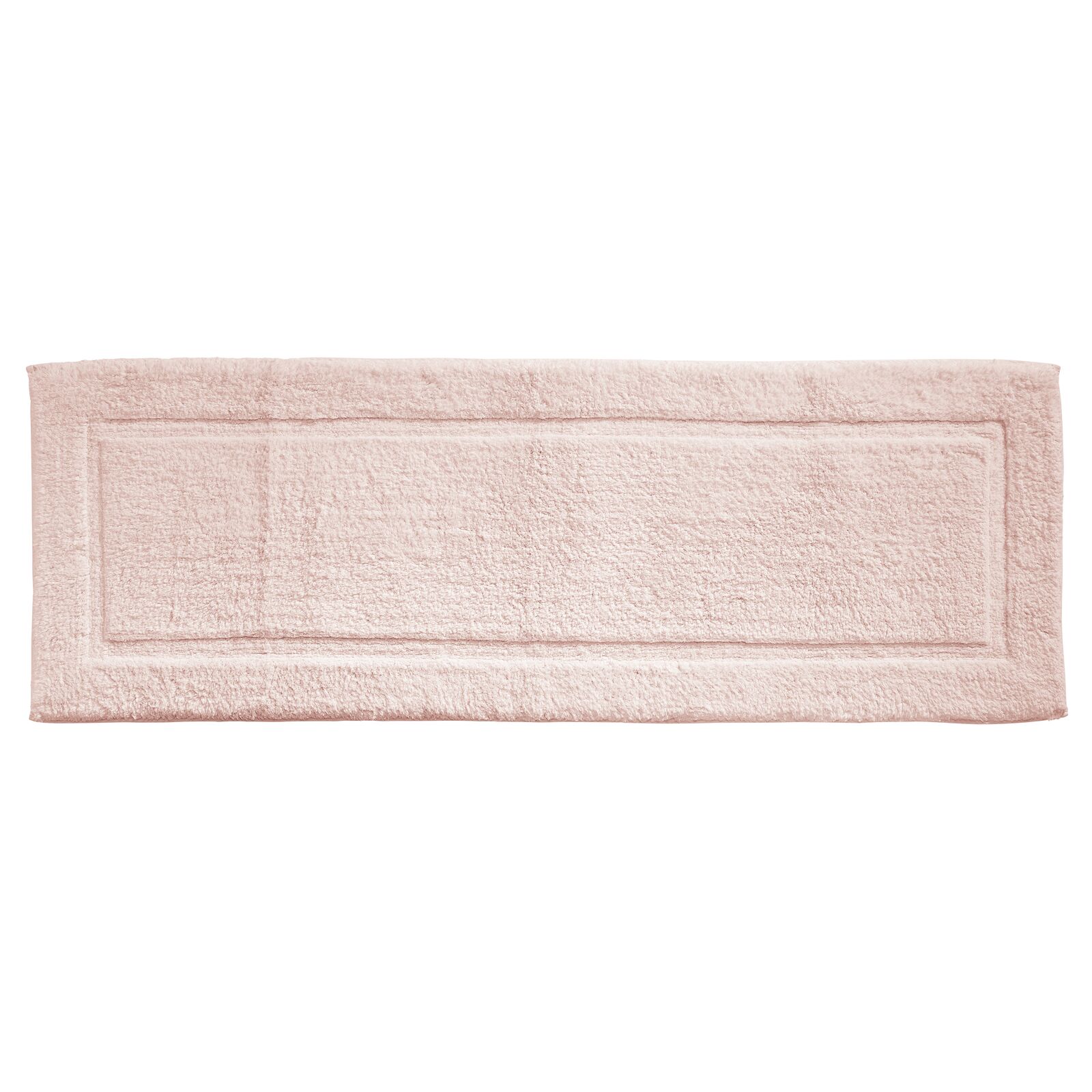 mDesign Bathroom 100% Cotton Rectangular Rug, Long Runner, 60