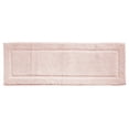 thumbnail image 1 of mDesign Bathroom 100% Cotton Rectangular Rug, Long Runner, 60" x 21", Blush Pink, 1 of 7