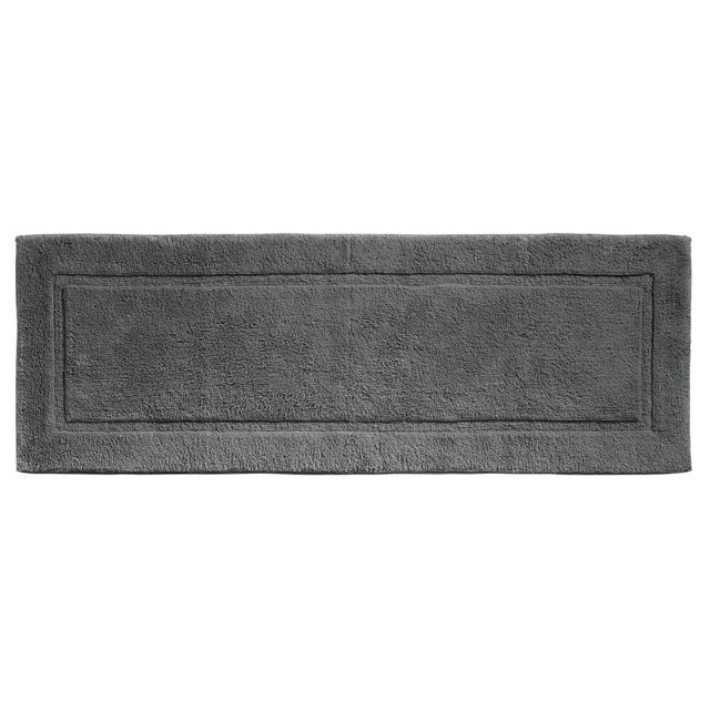 mDesign Bathroom 100 Cotton Rectangular Rug, Long Runner, 60" x 21