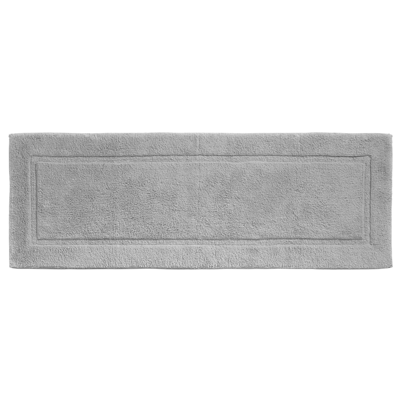 mDesign Bathroom 100% Cotton Rectangular Rug, Long Runner, 60