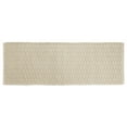 thumbnail image 1 of mDesign Bathroom Cotton Rectangular Rug, Long Runner, 60" x 21" - Natural, 1 of 6