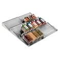 thumbnail image 1 of mDesign Expandable Plastic Spice Rack Drawer Organizer, 3 Tier, Smoke Gray, 1 of 6
