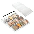 thumbnail image 1 of mDesign Expandable Plastic Spice Rack Drawer Organizer, 3 Tiers, 2 Pack - Clear, 1 of 8