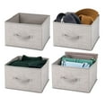 thumbnail image 1 of mDesign Foldable Fabric Bin for Cube Organizer - 4 Pack, 1 of 8