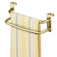 thumbnail image 1 of mDesign Kitchen Over-Door Cabinet Towel Holder, 9.84" Wide, Soft Brass, 1 of 6
