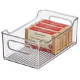 mDesign Kitchen Plastic Storage Organizer Bin, Open Dip Front and ...