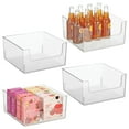 thumbnail image 1 of mDesign Kitchen Plastic Storage Organizer Bin with Open Front - 4 Pack - Clear, 1 of 8