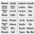 thumbnail image 1 of mDesign Labels for Kitchen Storage/Organizing, Includes 32 Labels, Clear/Black, 1 of 6