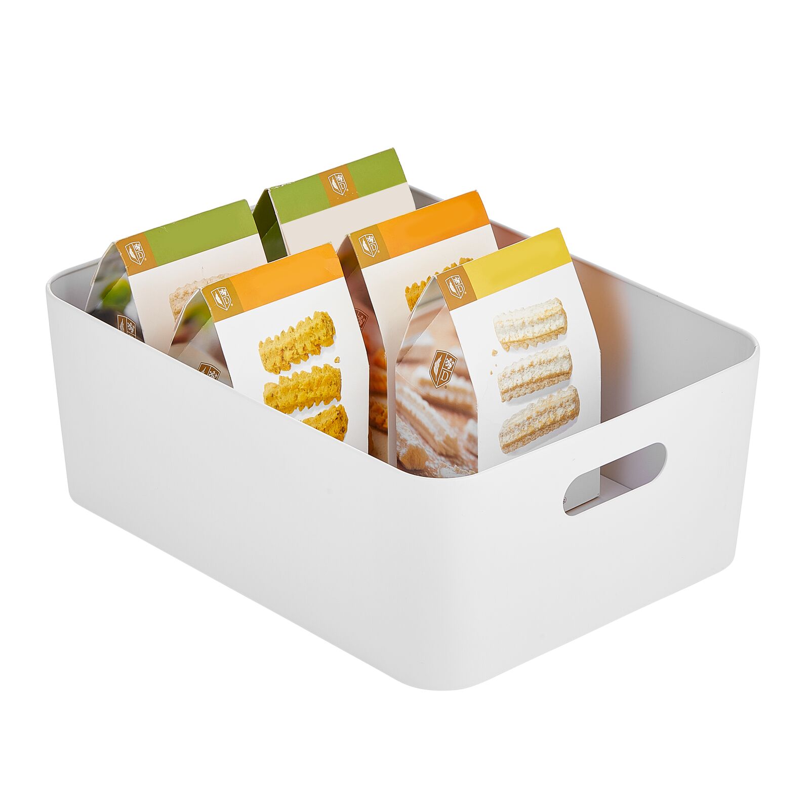Storage Container Bi mDesign Large Metal Kitchen Storage Container Bin Basket with Handles ...