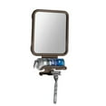 thumbnail image 1 of mDesign Large Modern Metal Suction Shaving Mirror Center for Bathroom - Bronze, 1 of 5
